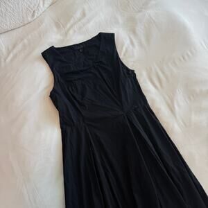 COS Black Pleated Sleeveless Maxi Dress Size 4